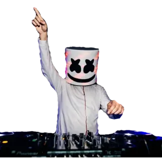 😩 f9d8502c Marshmello DJ, 音乐, 电子音乐, 棉花糖 (Marshmello), 表演者, 俱乐部, 锐舞 telegram sticker
