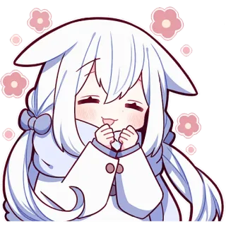 ☺️ caa675d1 Аниме, Милый, Каваий, Мультфильм, Персонаж, Иллюстрация telegram sticker