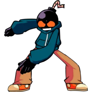 🆙 3634fe7f Whitty Friday Night Funkin' Whitty, Friday Night Funkin', 폭탄, 비디오 게임, 캐릭터, 괴물 telegram sticker