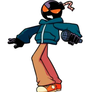 🆙 d1ecfb0d Whitty Friday Night Funkin' Friday Night Funkin', Whitty, 비디오 게임, 캐릭터, 음악, 마이크 telegram sticker