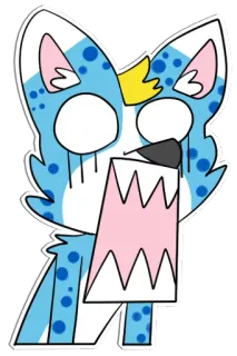 😱 49d27a55 Dessin animé, Animal, Chat, Drôle, Mignon, Autocollant telegram sticker