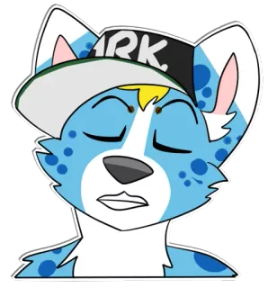 🙎‍♂️ bbf1d21c ARK. chien, animal, dessin animé, poilu, autocollant telegram sticker