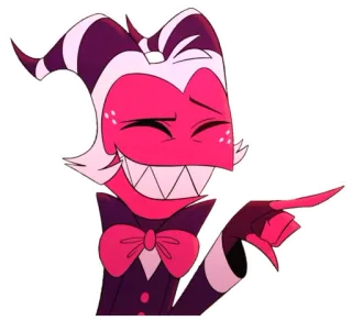 🥴 a18b68cb Moxxie Helluva Boss Helluva Boss, Moxxie, Dessin animé, Démon whatsapp sticker