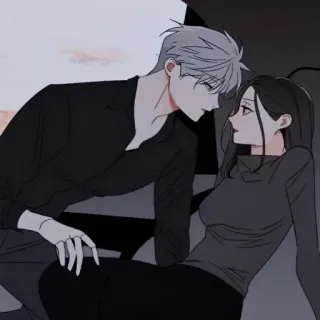 🖤 ae13969a romance, couple, manhwa, anime, love telegram sticker