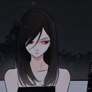 🖤 f40e4644 woman, character, anime, manga telegram sticker