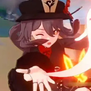 👻 5373254b Hu Tao Genshin Impact Anime, Videogioco, Ragazza, Hu Tao, Genshin, Genshin Impact, Personaggio whatsapp sticker