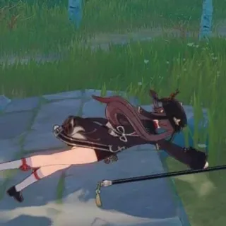 👻 80760ef2 Hu Tao Genshin Impact Hu Tao, Genshin Impact, Anime, sdraiata, divertente, Gaming, Videogioco whatsapp sticker