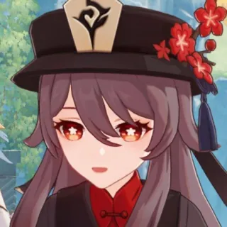👻 909f3b75 Hu Tao Genshin Impact hu tao, genshin impact, anime, gioco, personaggio, cappello whatsapp sticker