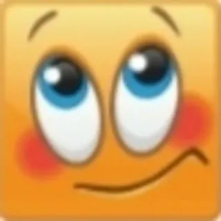 😊 16386bfe 絵文字, 顔, 目, 可愛い, 照れ whatsapp sticker