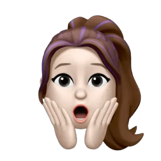 🦋 7832f376 ミーム絵文字, 女性, 驚いた, びっくり, ショック, 衝撃 telegram sticker