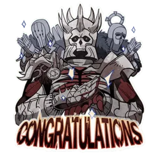 👏 5b6898e4 CONGRATULATIONS поздравления, праздник, достижение, успех, приветствие, стикер telegram sticker