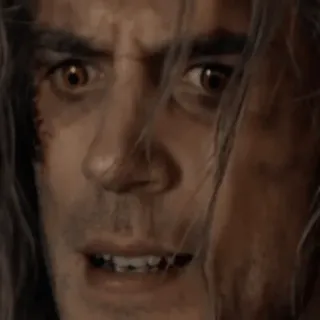 😕 a7e3eb38 Geralt of Rivia The Witcher Geralt, The Witcher, Pemburu monster, Fantasi, Ekspresi, Serius telegram sticker