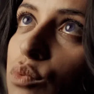 💋 ac2876ce wanita, wajah, potret, orang, kecantikan, close up telegram sticker