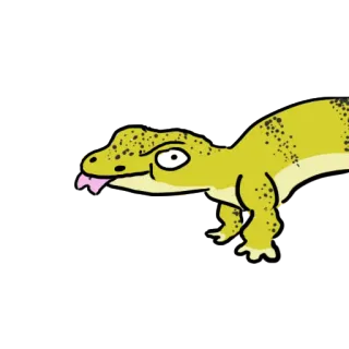 😕 2cd48b82 lucertola, geco, animale, rettile telegram sticker