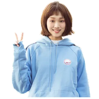 ✌️ 02e24dba Frau, Kapuzenpullover, Friedenszeichen, Bob Frisur, asiatisch, fröhlich whatsapp sticker