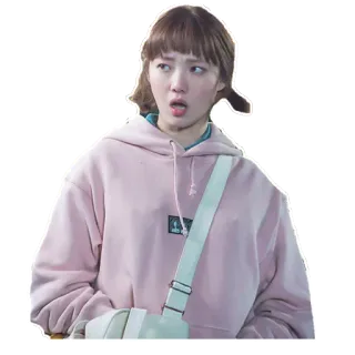 😨 85a4d832 Kim Bok-joo Weightlifting Fairy Kim Bok-joo Koreanisches Drama, Charakter, Süß, Pink, Überrascht whatsapp sticker
