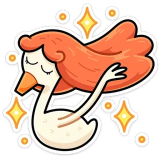 Дикие гусыни @stiky x @stickers_vk whatsapp stickers