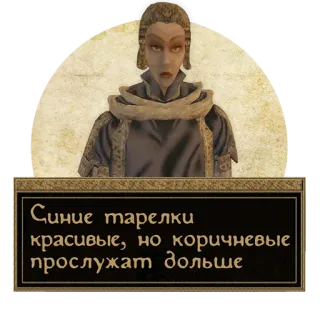 😑 4d5af59b Синие тарелки красивые, но коричневые прослужат дольше telegram sticker