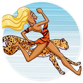 Wild Woman telegram stickers