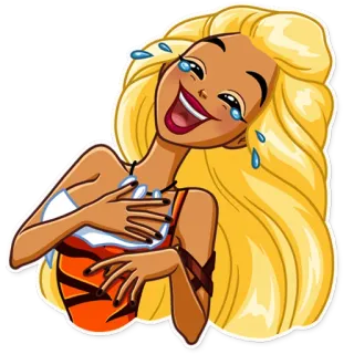 😂 5975ba1d смех, мультфильм, женщина, счастливый, радостный, эмодзи whatsapp sticker