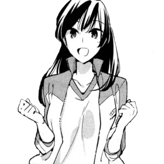 🎉 4806b261 Anime, Fille, Manga, Joyeux, Sourire whatsapp sticker