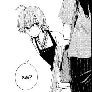 ❓ d76c2e6c Хм? Anime, Manga, Question, Russe, Hmm whatsapp sticker