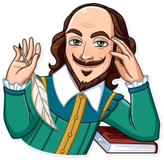 Shakespeare telegram stickers