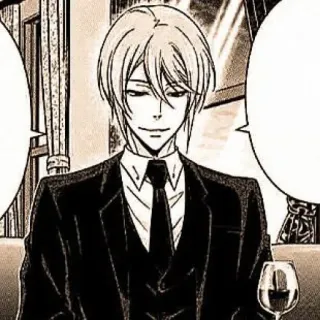 🕰 1b5fe6f1 William James Moriarty Moriarty the Patriot Anime, Manga, Personaggio, Completo, Vino, Aristocratico, Moriarty the Patriot telegram sticker