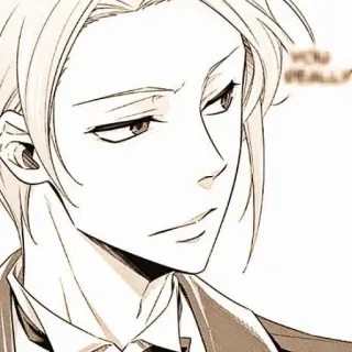 🕰 3a103c6e YOU REALLY Anime, Manga, Biondo, Uomo telegram sticker