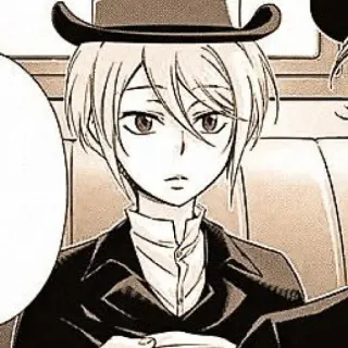 🕰 f9cb5bbf William James Moriarty Moriarty the Patriot Anime, Manga, Moriarty, Cappello, Ragazzo telegram sticker