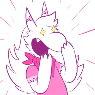 😆 29a41e04 unicorn, cartoon, pink, sparkle, happy, magical telegram sticker