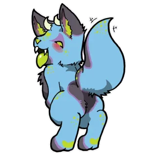 ❤ 086e042e Furry, Desenho animado, Animal, Monstro, Fofo, Arte telegram sticker
