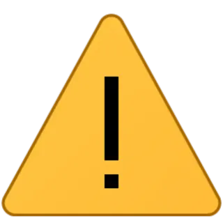 💾 1309ca2c warning, attention, alert, sign telegram sticker