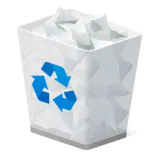 💾 411a9b0c recycle, trash, bin, garbage, paper, recycling, waste telegram sticker