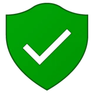 💾 777067f3 shield, check mark, green, security, verified, protection telegram sticker