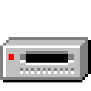 💾 5ab2bb36 Stereo, Audio, Elektronika, Pixel art, Maszyna telegram sticker