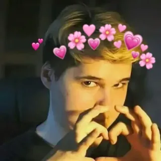 💕 32c865c0 남자, 사람, 하트, 꽃, 인물사진, 사랑, 귀여운 telegram sticker