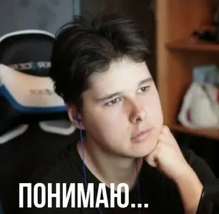 😐 d5f5c5bf ПОНИМАЮ... telegram sticker