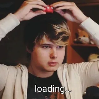 😐 d6474645 loading... 로딩, 기다리는 중, 인터넷, 밈 telegram sticker