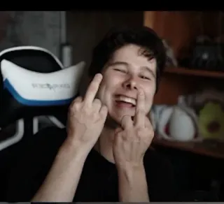 🖕 f8d42dd0 가운데 손가락, 모욕적인, 제스처, 남자, 사람, 손가락 욕 telegram sticker