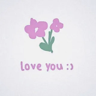 💓 b0b2cbe9 love you :) ความรัก, ดอกไม้, น่ารัก, คำทักทาย, เชิงบวก telegram sticker