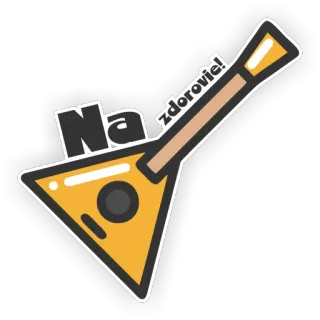🍷 95262aaf Na zdorovie! Balalaika, Tostada, Salud, Ruso, Instrumento, Cultura telegram sticker
