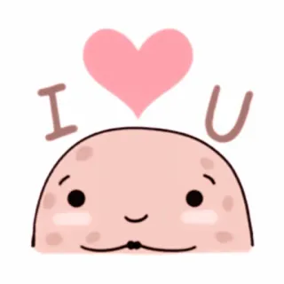 💭 ea05a1b5 I 🩷 U liefde, hart, schattig, emoji, genegenheid, relatie, groet, uitdrukking whatsapp sticker