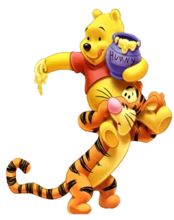 🍯 35dd83f1 Winnie the Pooh Hunny Winnie the Pooh, Tigro, miele, cartone animato telegram sticker