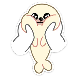 😺 90eecc95 anjing laut, imut, kawaii, hewan, kartun, stiker whatsapp sticker