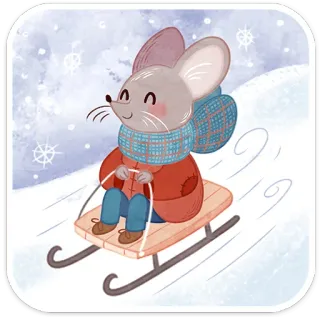 Зимние забавы - @TgSticker telegram stickers