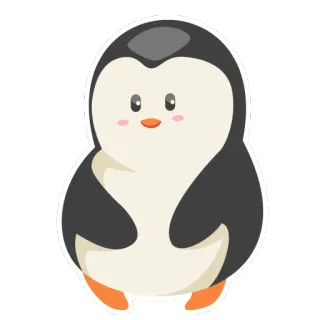 😗 79326539 Pinguin, Tier, niedlich, Cartoon telegram sticker