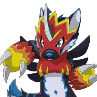 🔥 3f96e9a0 loup, animé, manga, personnage, fantaisie, créature telegram sticker