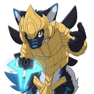 💙 9d90399c Anthro, Furry, Animal, Armure, Fantasy, Personnage telegram sticker