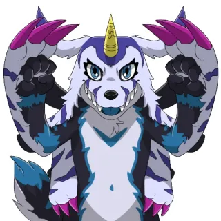 💙 a702532e Digimon, Personnage, Monstre, Dessin animé, Anime telegram sticker
